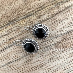 Sterling and Onyx earrings